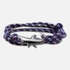 Pulseira cinzenta com concha dourada